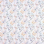 Tricot Coton Fleur Printanière Bleu Denim - Ribes y Casals