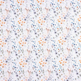 Tricot Coton Fleur Printanière Bleu Denim - Ribes y Casals