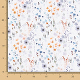 Tricot Coton Fleur Printanière Bleu Denim - Ribes y Casals