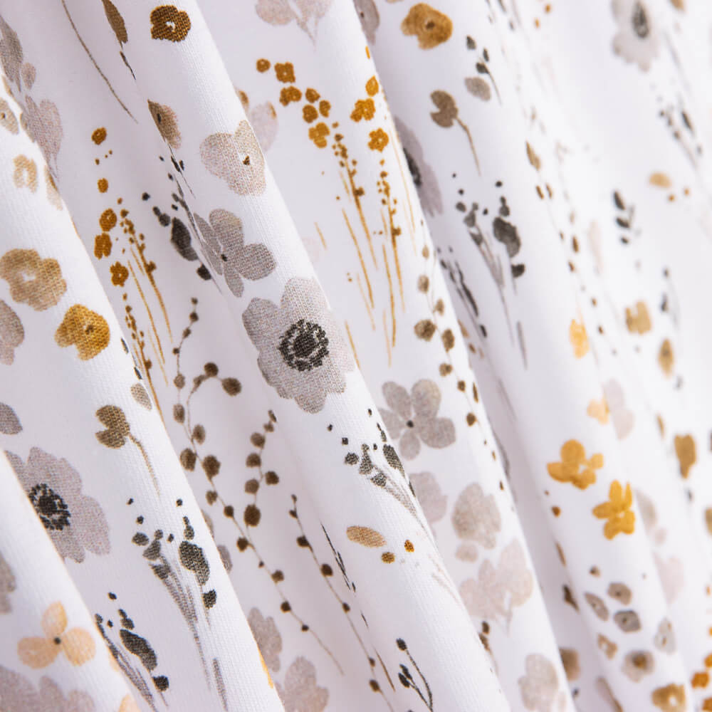 Coton Tricoté Fleur de Printemps Taupe - Ribes y Casals