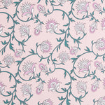 Tricot Coton Glitter Fleurs Dusty - Ribes y Casals