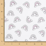 Tricot Coton Glitter Arc-en-ciel - Ribes y Casals