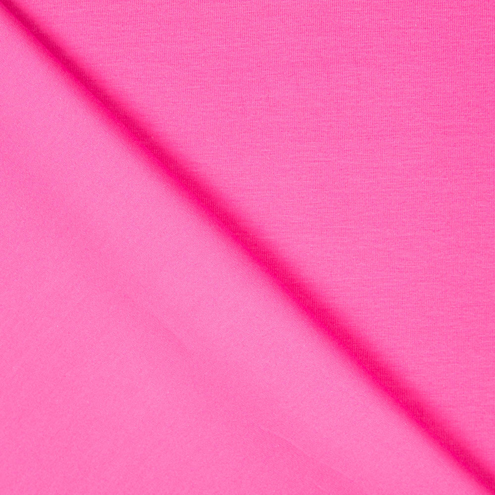 Punto Algodón Lycra Orgánico Fucsia - Ribes y Casals
