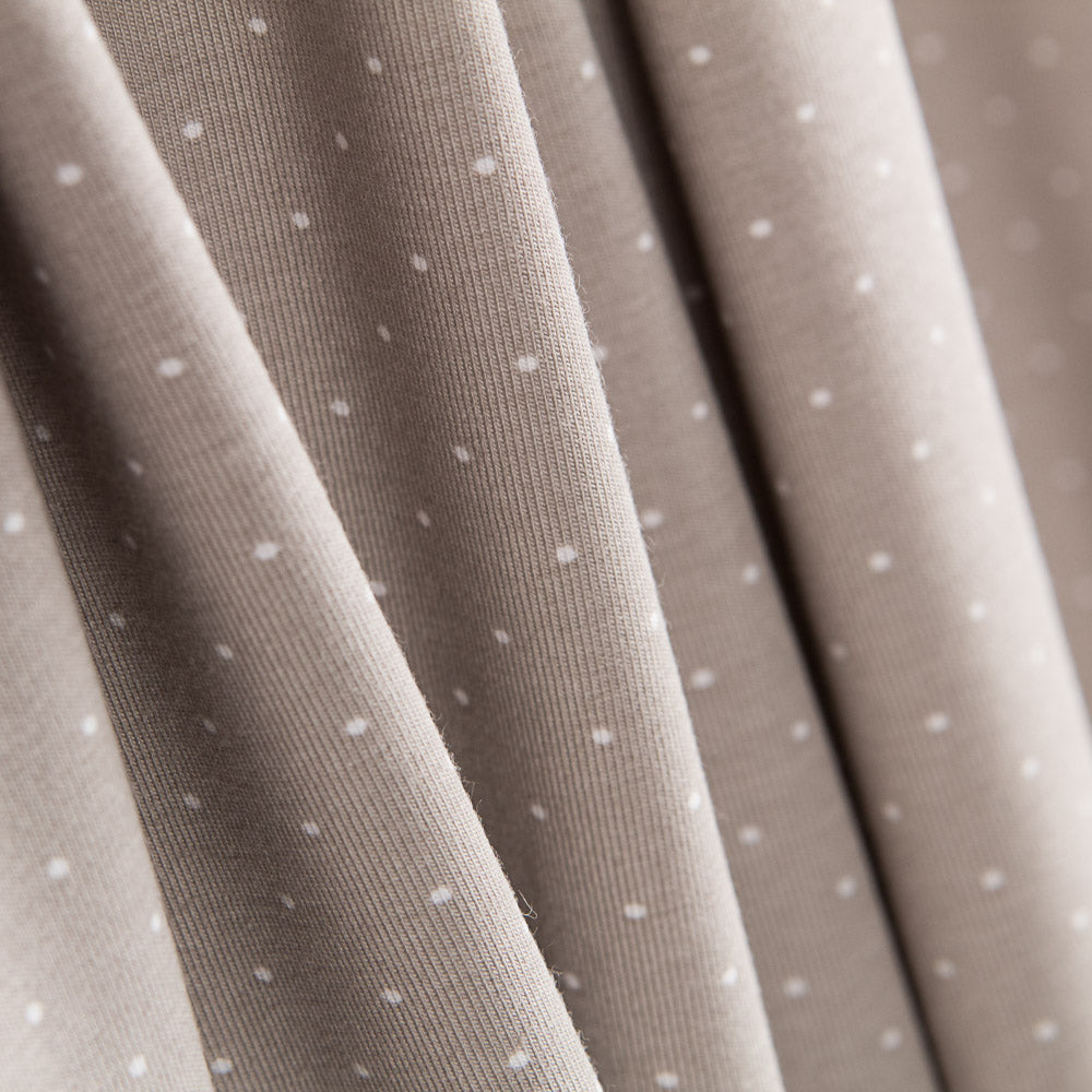 Tricot Coton Micro Pois Gris - Ribes y Casals