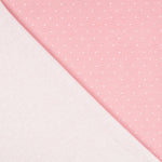 Retal Punto Algodón Micro Lunar Rosa 85x140 cm - Ribes y Casals