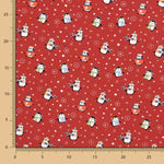 Chute Tissu Jersey coton Pingouins Grenadine 115x150 cm - Ribes y Casals