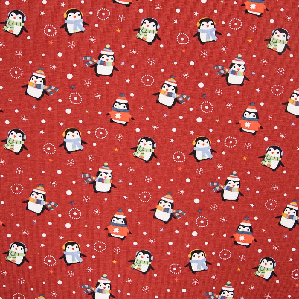 Jersey Coton Grenadine Pingouins - Ribes y Casals