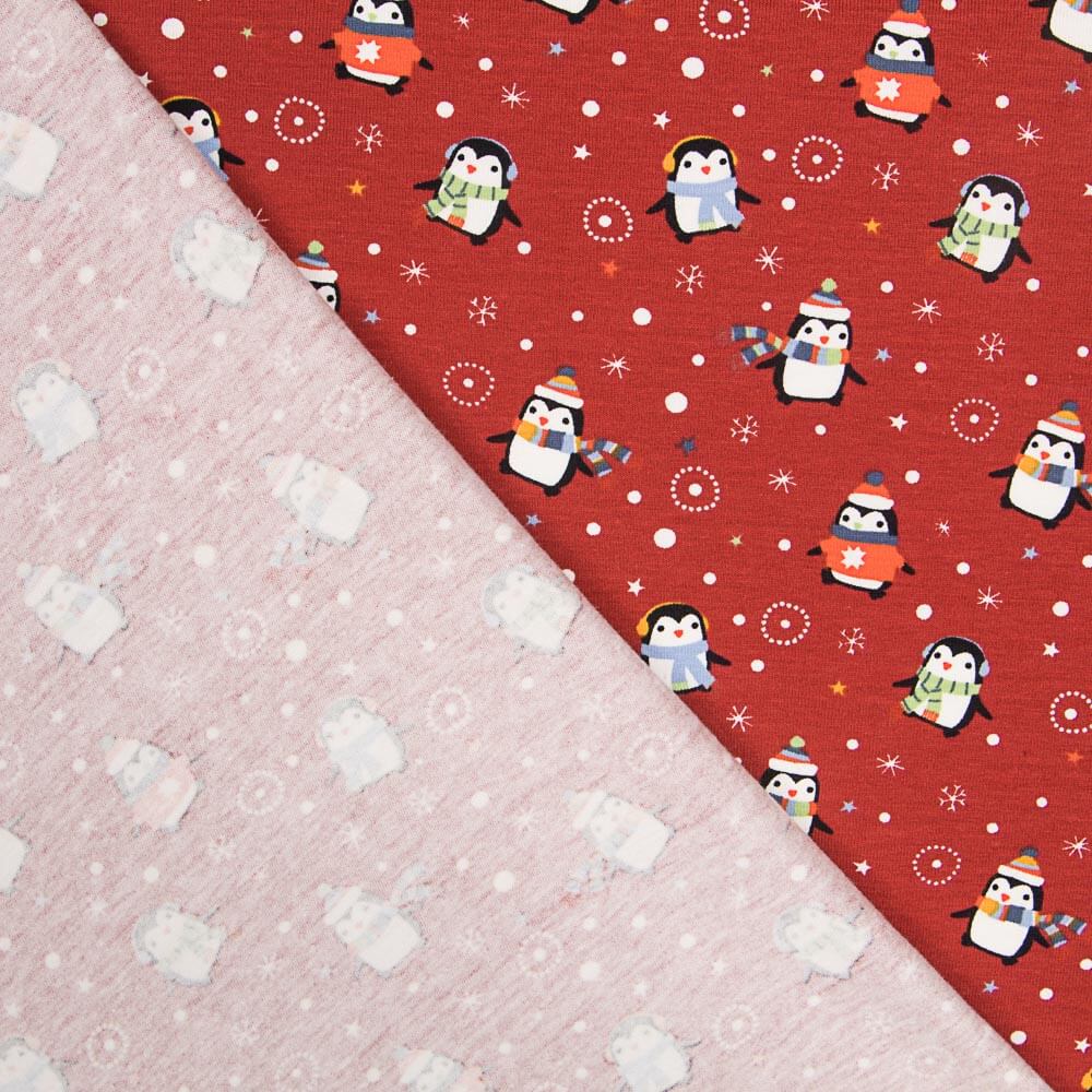 Jersey Coton Grenadine Pingouins - Ribes y Casals