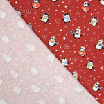 Chute Tissu Jersey coton Pingouins Grenadine 115x150 cm - Ribes y Casals
