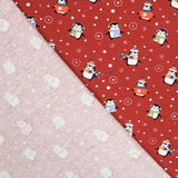 Chute Tissu Jersey coton Pingouins Grenadine 115x150 cm - Ribes y Casals