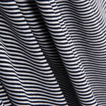 Maille Viscose Mini Rayures Noir - Ribes y Casals