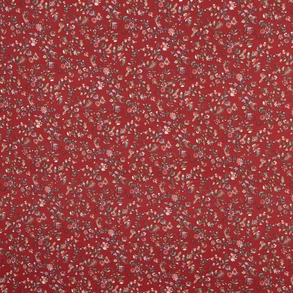 Punto Angora Flores Folk Rojo - Ribes y Casals