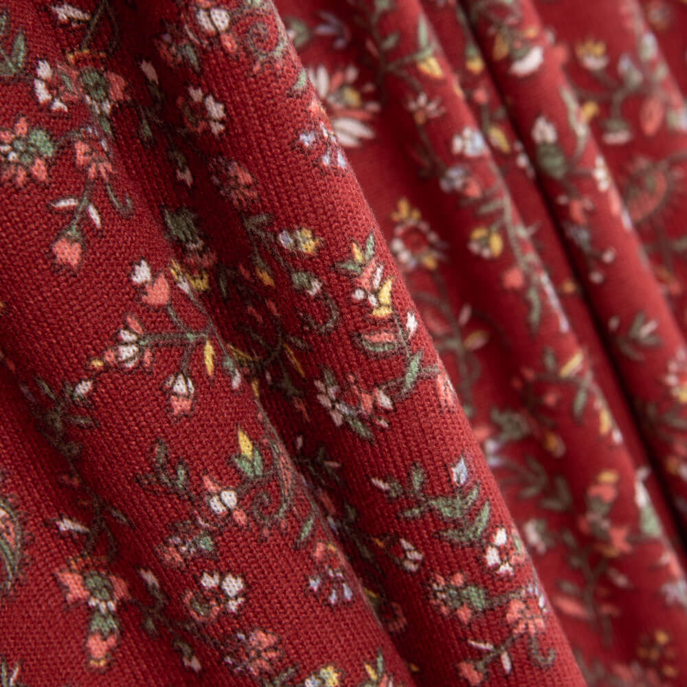 Punto Angora Flores Folk Rojo - Ribes y Casals