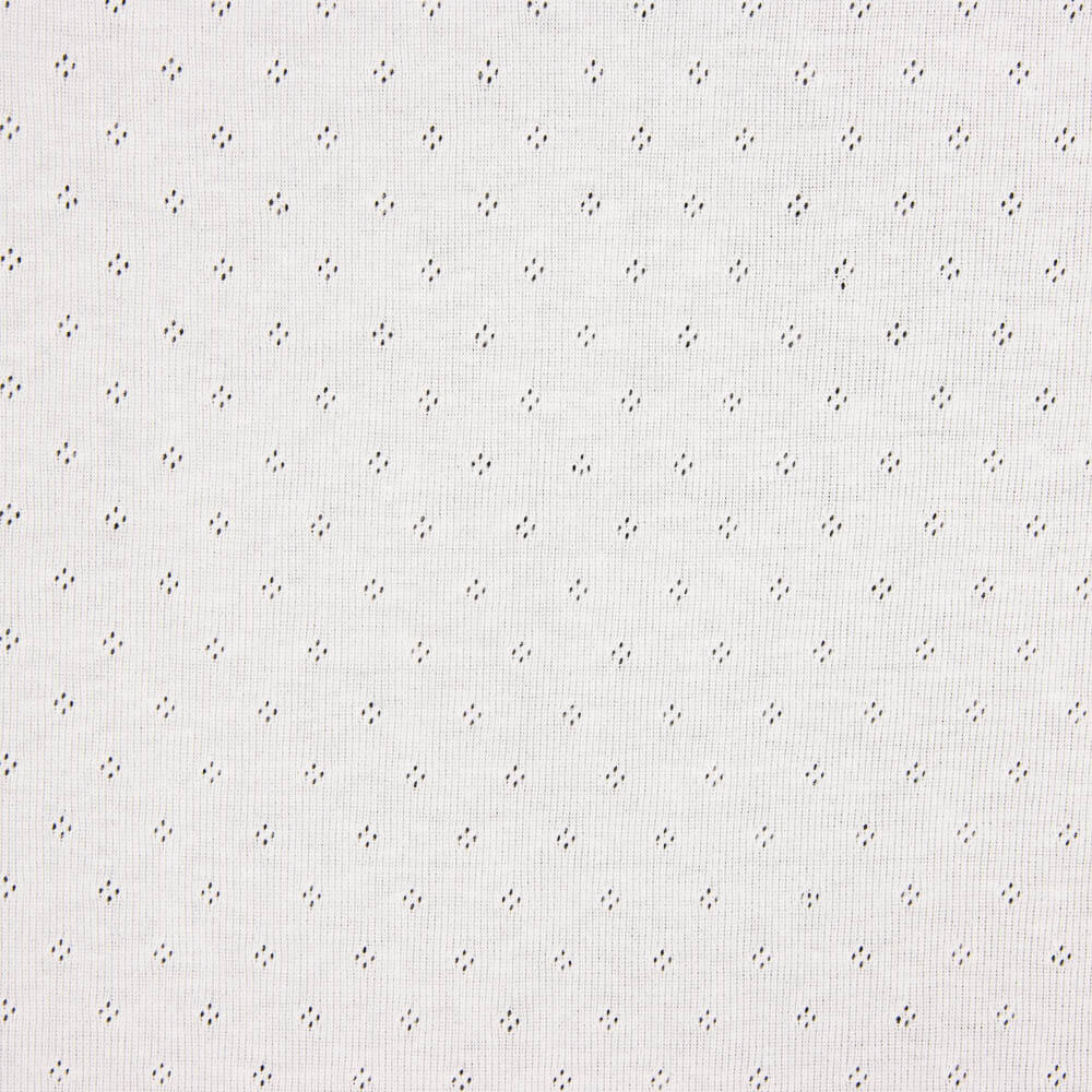 Maille Côtelée Ajourée Blanche - Ribes y Casals