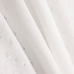 Maille Côtelée Ajourée Blanche - Ribes y Casals