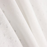 Maille Côtelée Ajourée Blanche - Ribes y Casals