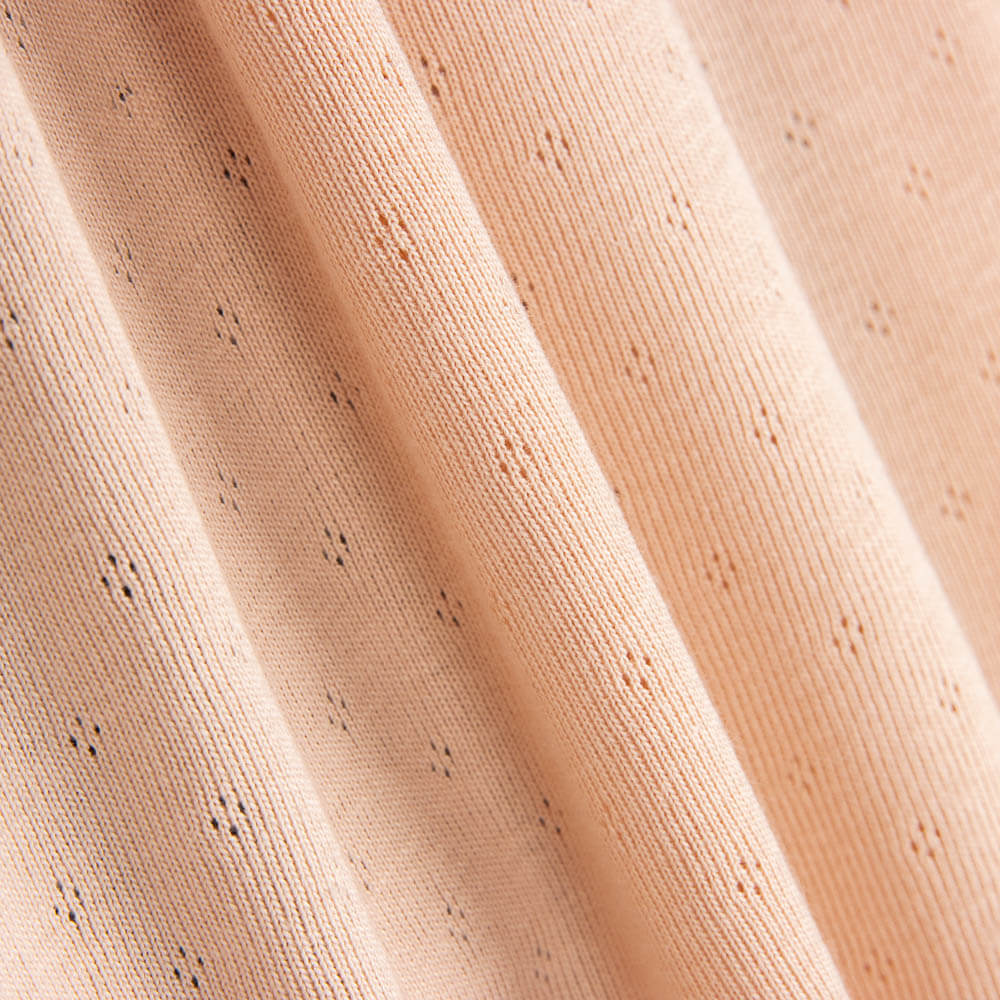 Maille Côtelée Ajourée Rose - Ribes y Casals