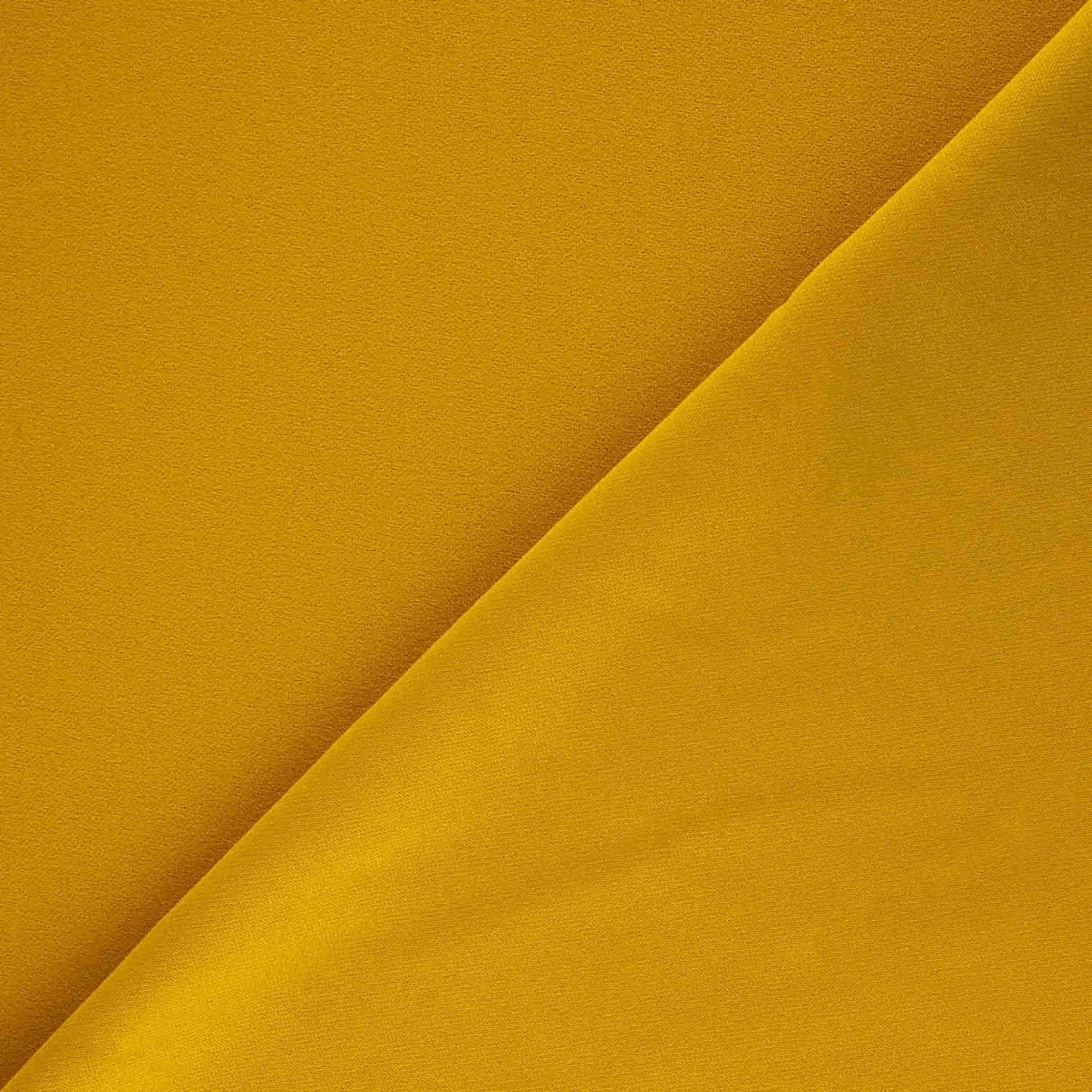 Tricot crêpe néoprène moutarde - Ribes y Casals