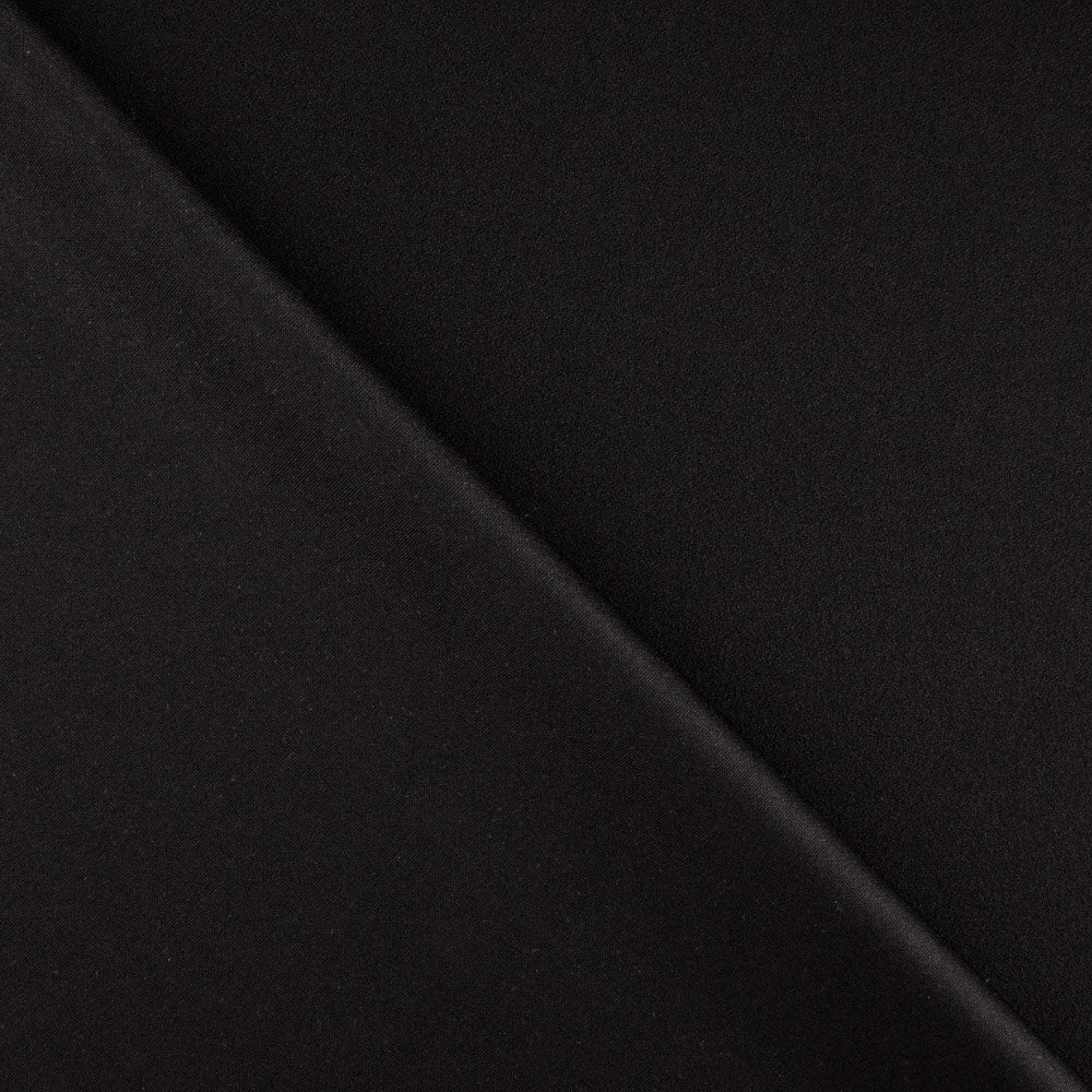 Tricot Crêpe Néoprène Noir - Ribes y Casals