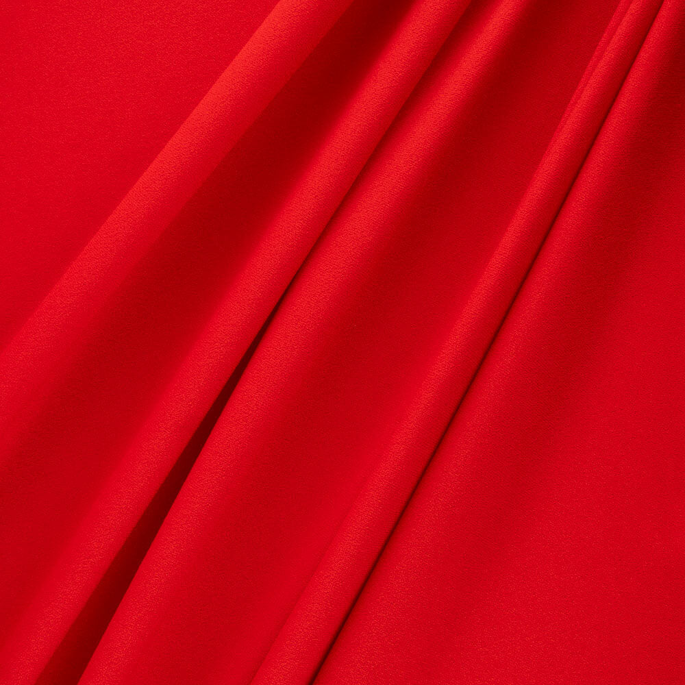 Tricot Crêpe Néoprène Rouge - Ribes y Casals