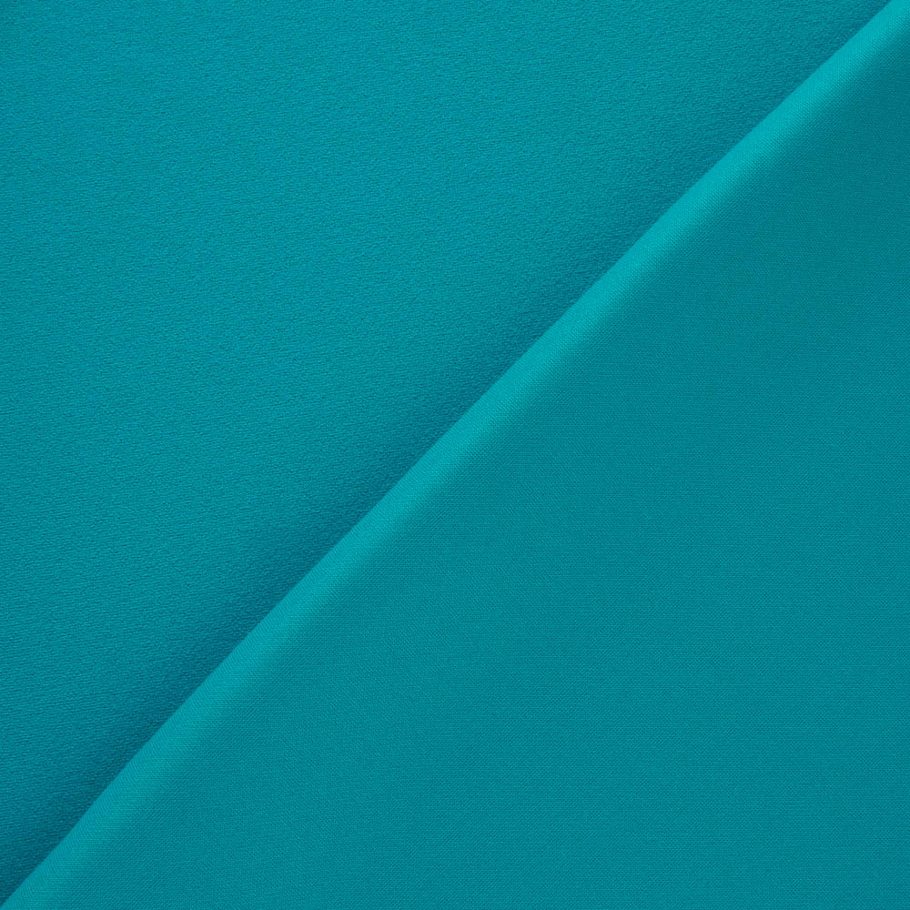 Tricot Crêpe Néoprène Turquoise - Ribes y Casals