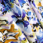 Tricot de viscose à fleurs lilas - Ribes y Casals