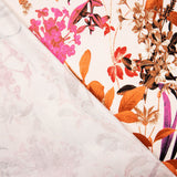 Maille Viscose Florale Corail - Ribes y Casals