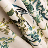 Maille de viscose à fleurs blanches - Ribes y Casals