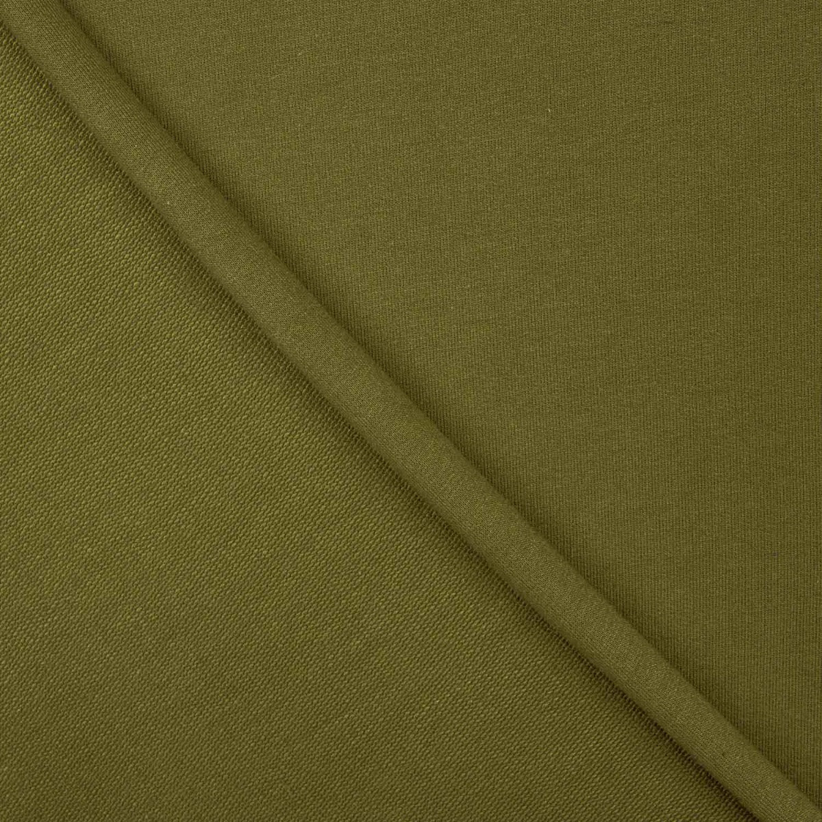 Peluche fine tricotée vert kaki - Ribes y Casals