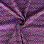 Tricot jacquard zigzag magenta - Ribes y Casals