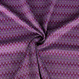 Tricot jacquard zigzag magenta - Ribes y Casals