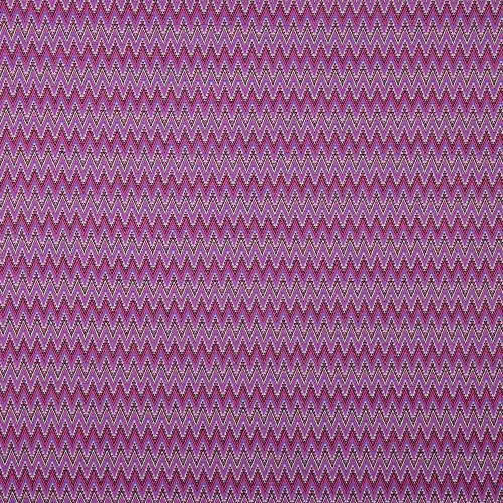 Tricot jacquard zigzag magenta - Ribes y Casals