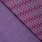 Tricot jacquard zigzag magenta - Ribes y Casals