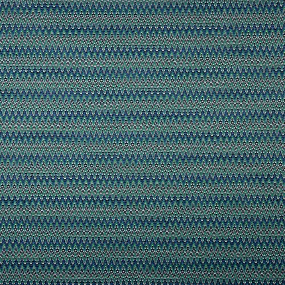 Maille jacquard zigzag verte - Ribes y Casals