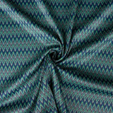 Maille jacquard zigzag verte - Ribes y Casals