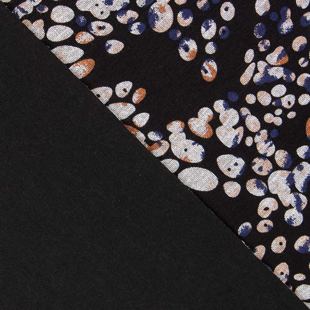 Maille Jersey Bulles Noir - Ribes y Casals