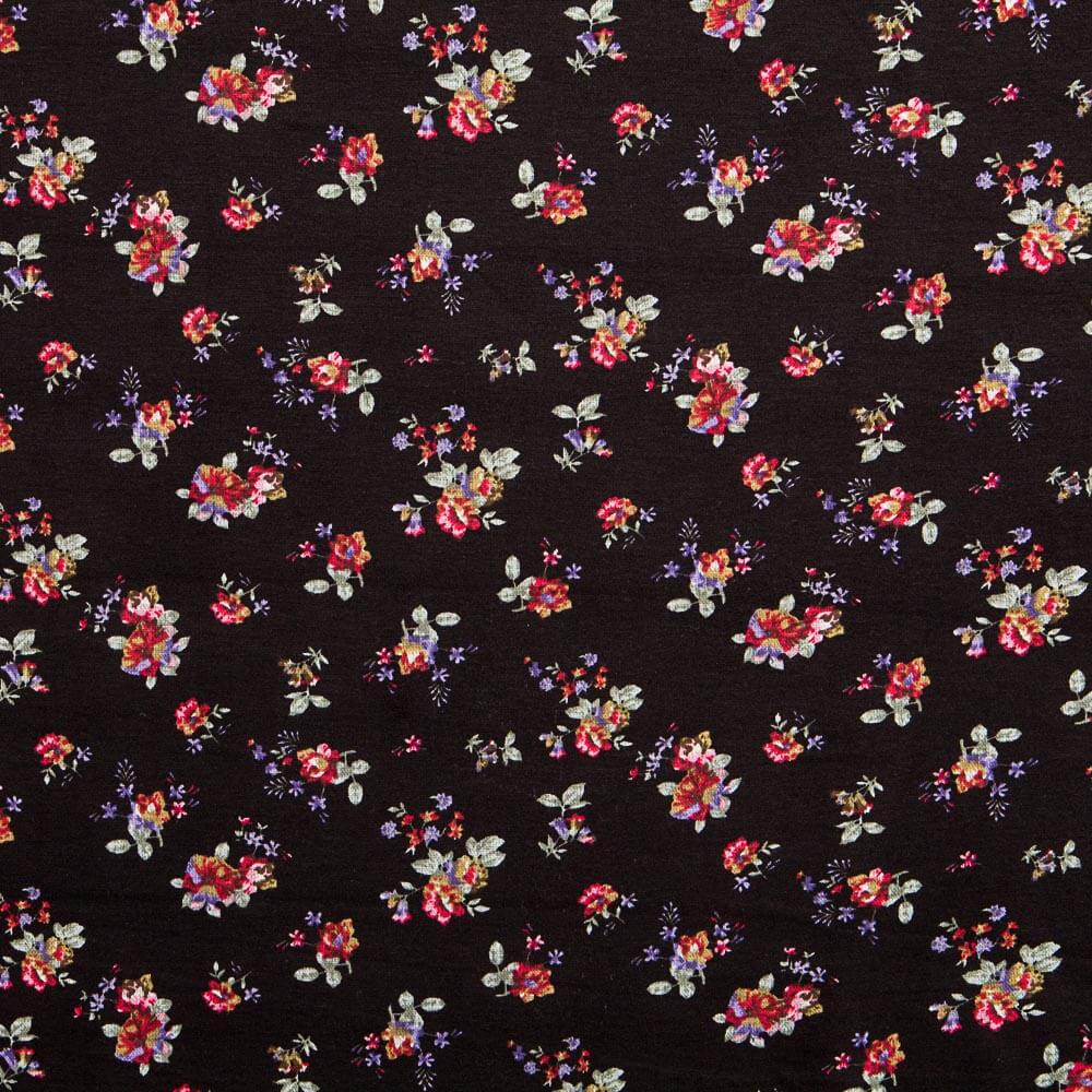 Jersey Coton Crétonne Noir - Ribes y Casals