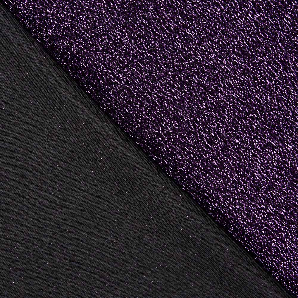 Tricot Lamé Brillant Aubergine - Ribes y Casals