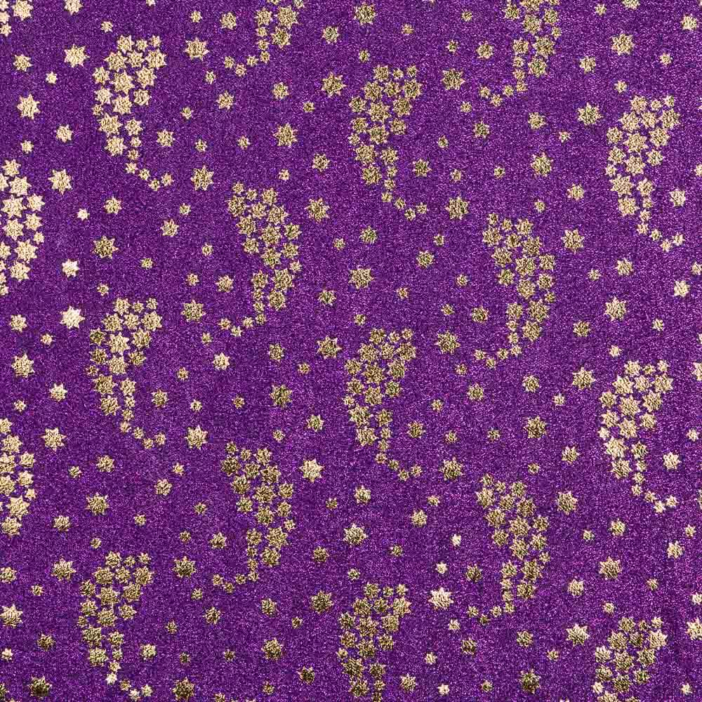 Maille Lamé Étoiles Pourpre - Ribes y Casals