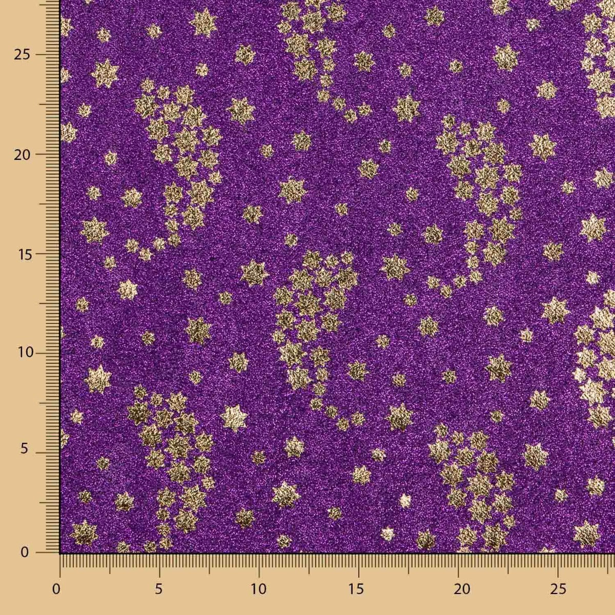 Maille Lamé Étoiles Pourpre - Ribes y Casals