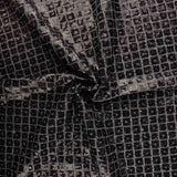 Maille lamée argentée à carreaux et sequins - Ribes y Casals