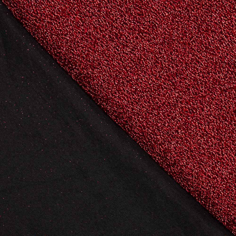 Tricot Lamé Rouge Brillant - Ribes y Casals