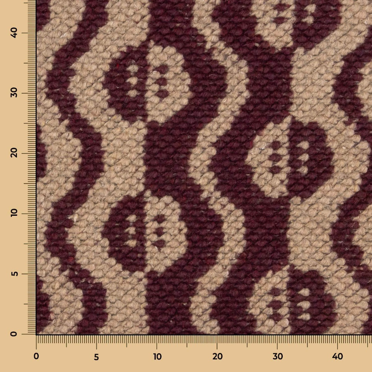 Poncho en laine tricotée Maroon Eyes - Ribes y Casals