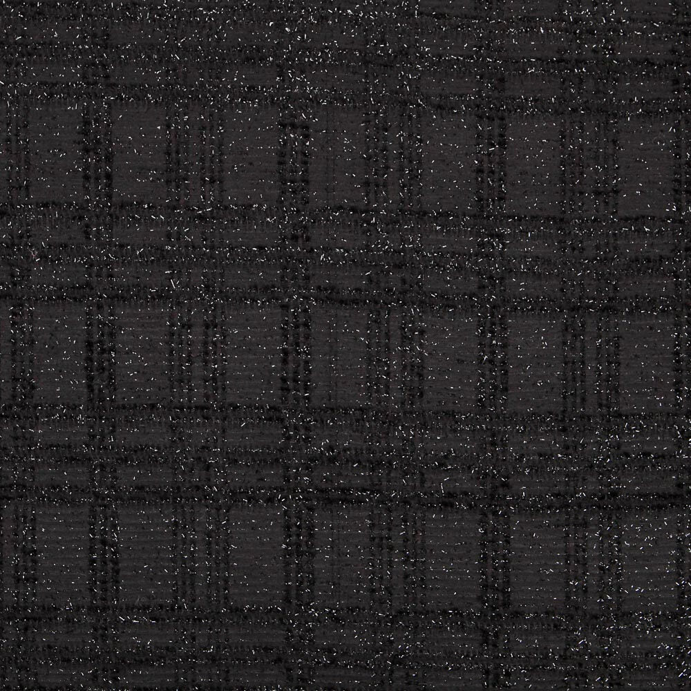 Laine Lurex Noir Carreaux - Ribes y Casals