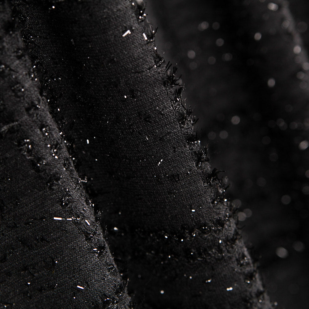 Laine Lurex Noir Carreaux - Ribes y Casals