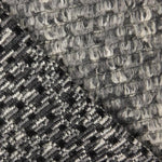 Poncho Tricot Laine Geo Gris - Ribes y Casals