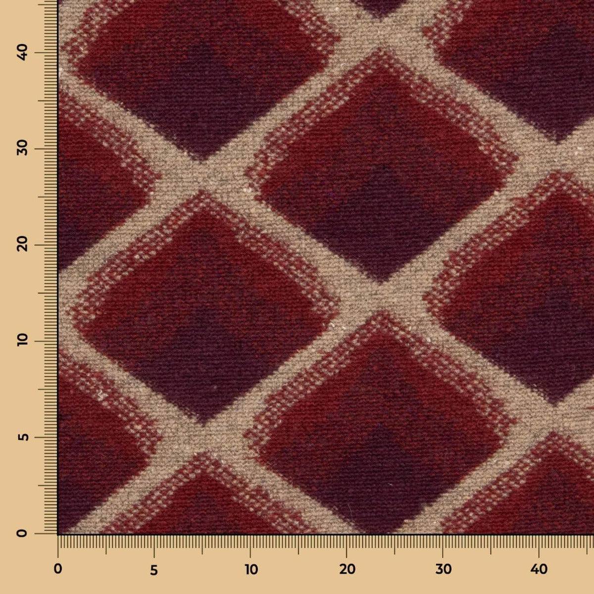 Poncho Tricot Tricot Laine Maroon Waves - Ribes y Casals