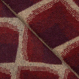 Poncho Tricot Tricot Laine Maroon Waves - Ribes y Casals