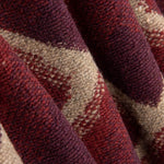 Poncho Tricot Tricot Laine Maroon Waves - Ribes y Casals