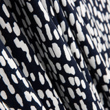 Maille Viscose Mouchetée Bleu Marine - Ribes y Casals